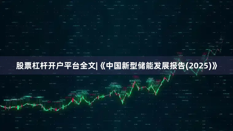 股票杠杆开户平台全文|《中国新型储能发展报告(2025)》